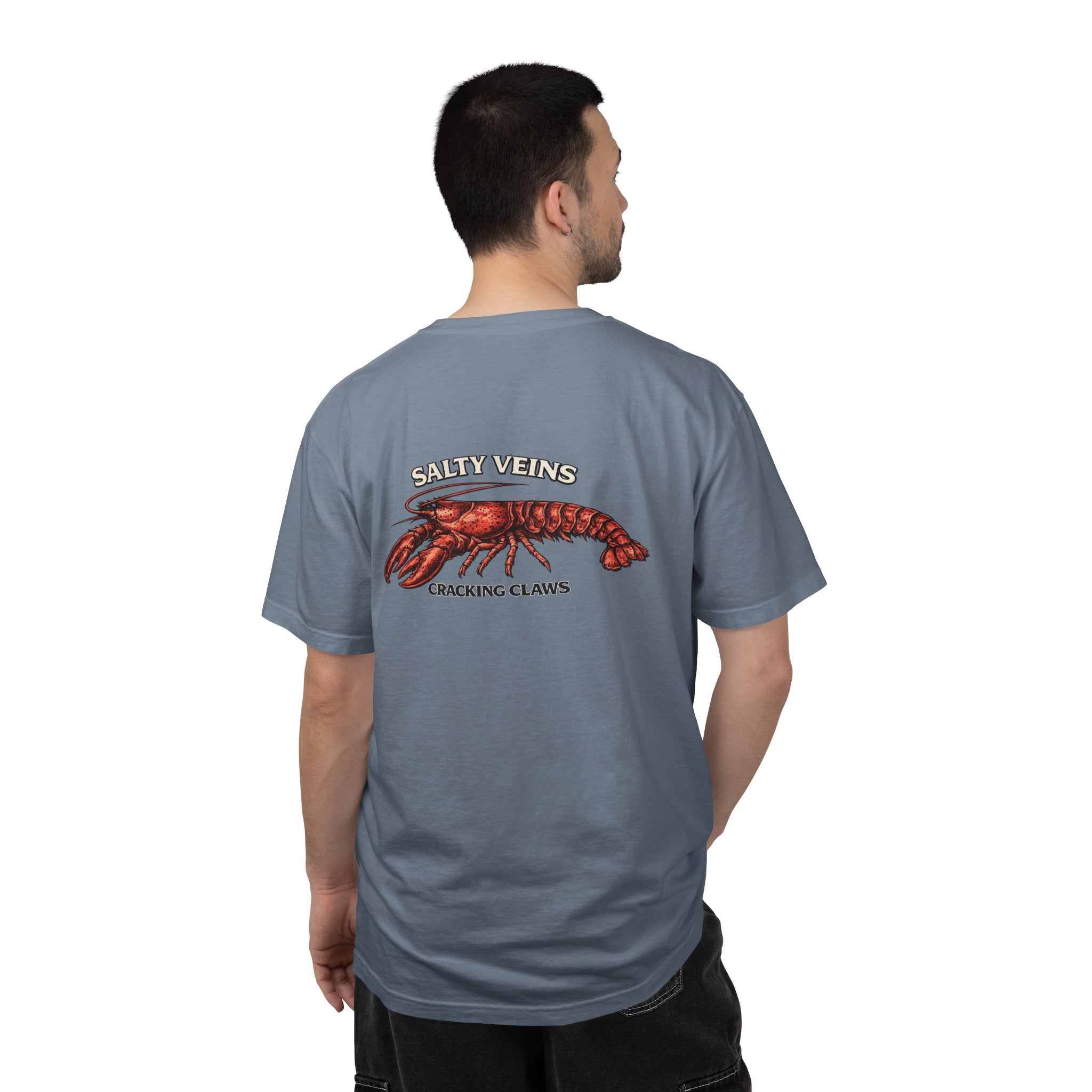 T-shirt Homard Salty Veins — T-shirt graphique « Cracking Claws »