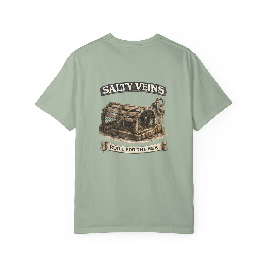 T-shirt Salty Veins Wooden Trap – T-shirt à motif de coffre de mer