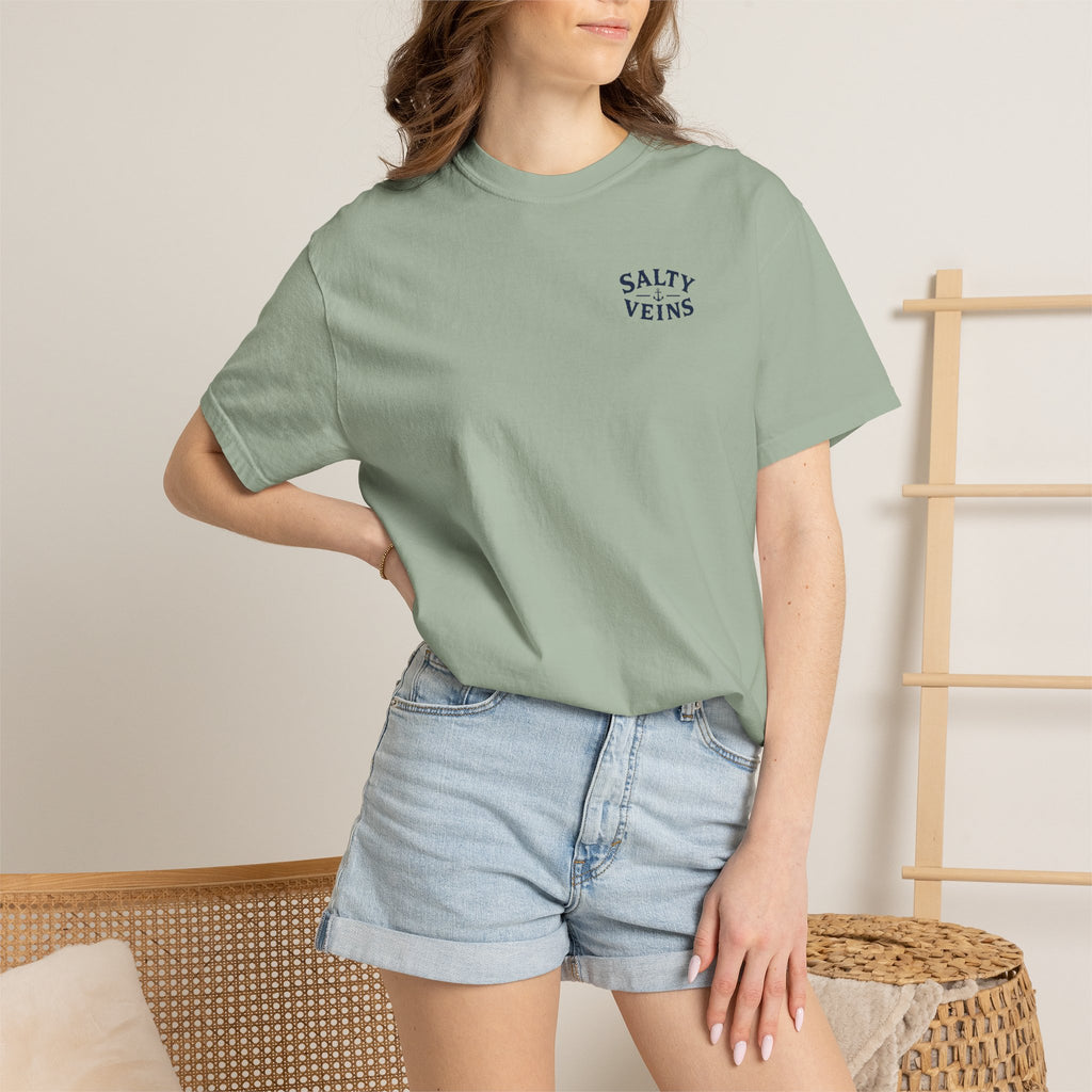 Salty Veins Off the Clock Tee
