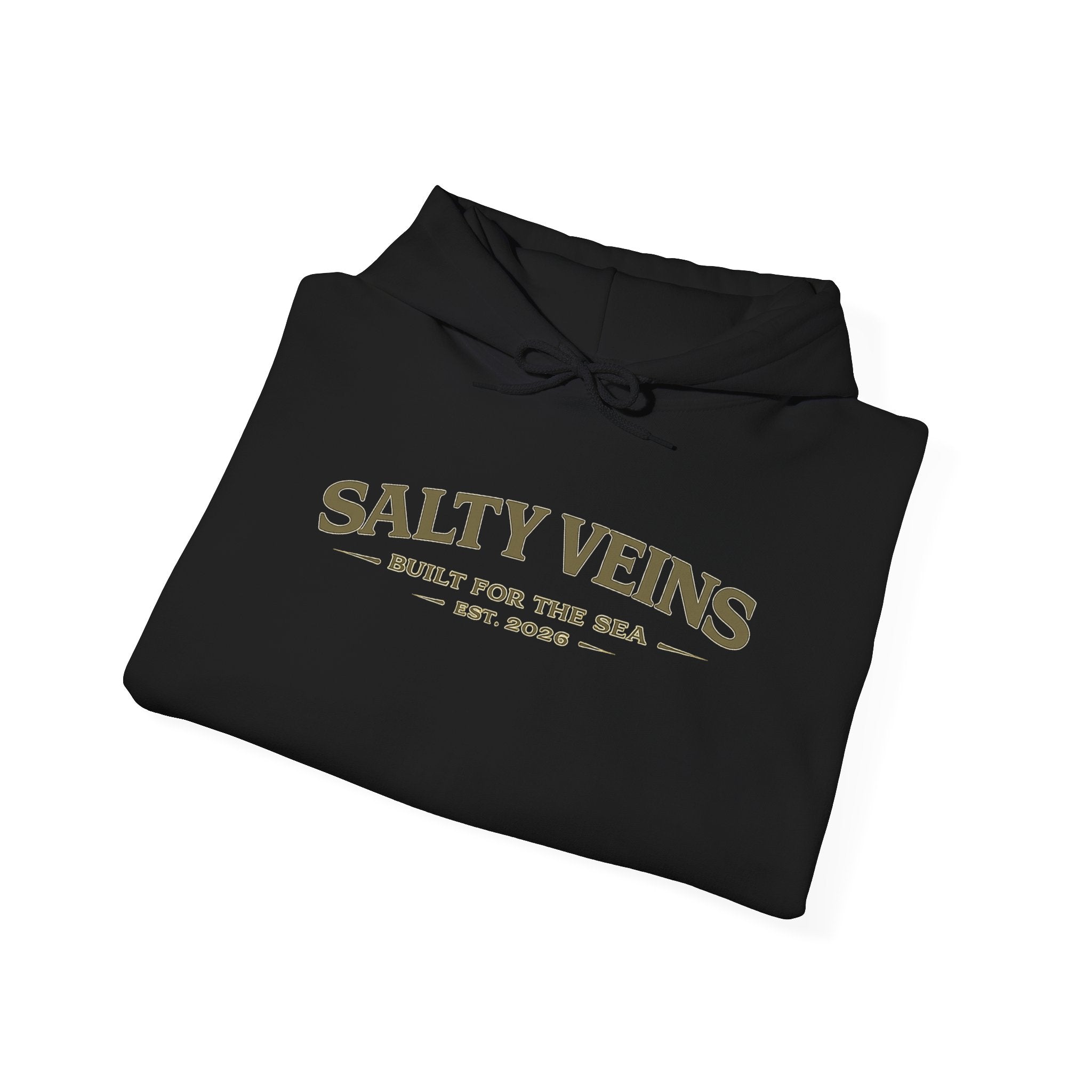 Sweat à capuche Salty Veins – Conçu pour la mer – Pull ras-du-cou Coastal