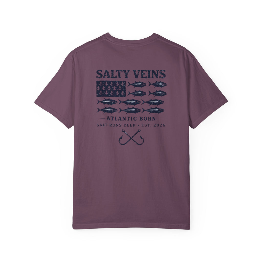 T-shirt de pêche Salty Veins Atlantic Born