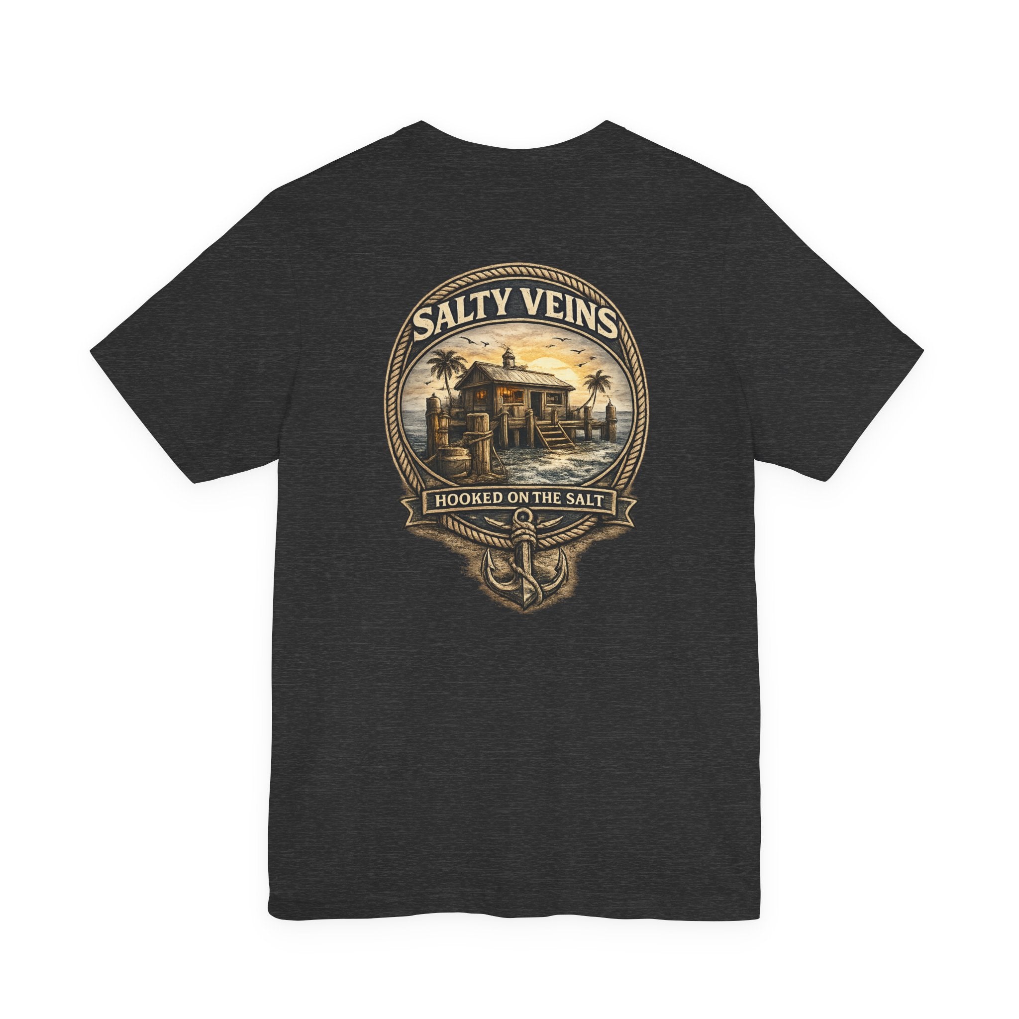 Salty Veins Hooked on the Salt Beach House Tee