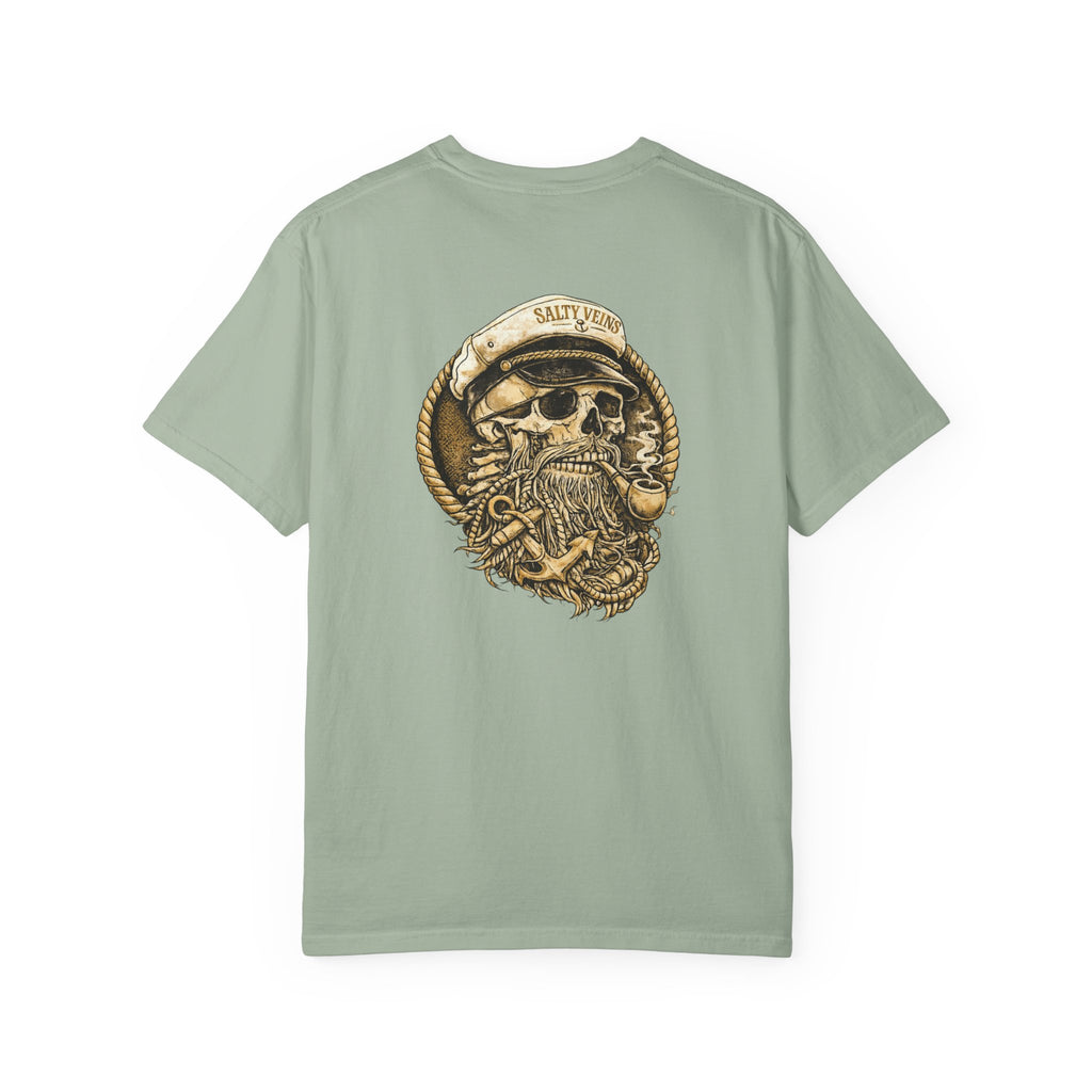 Salty Veins Skull Captain Tee