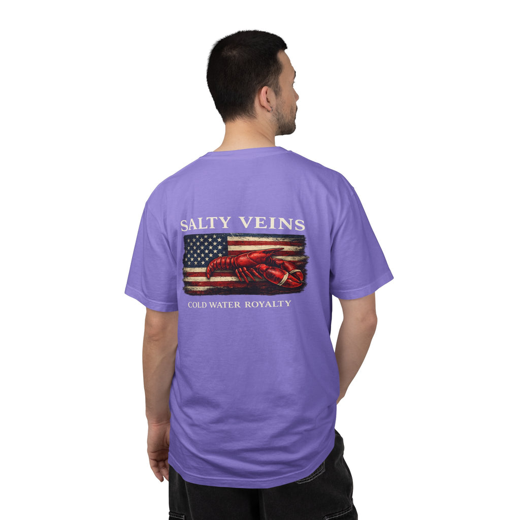 Salty Veins Cold Water Royalty Lobster Tee