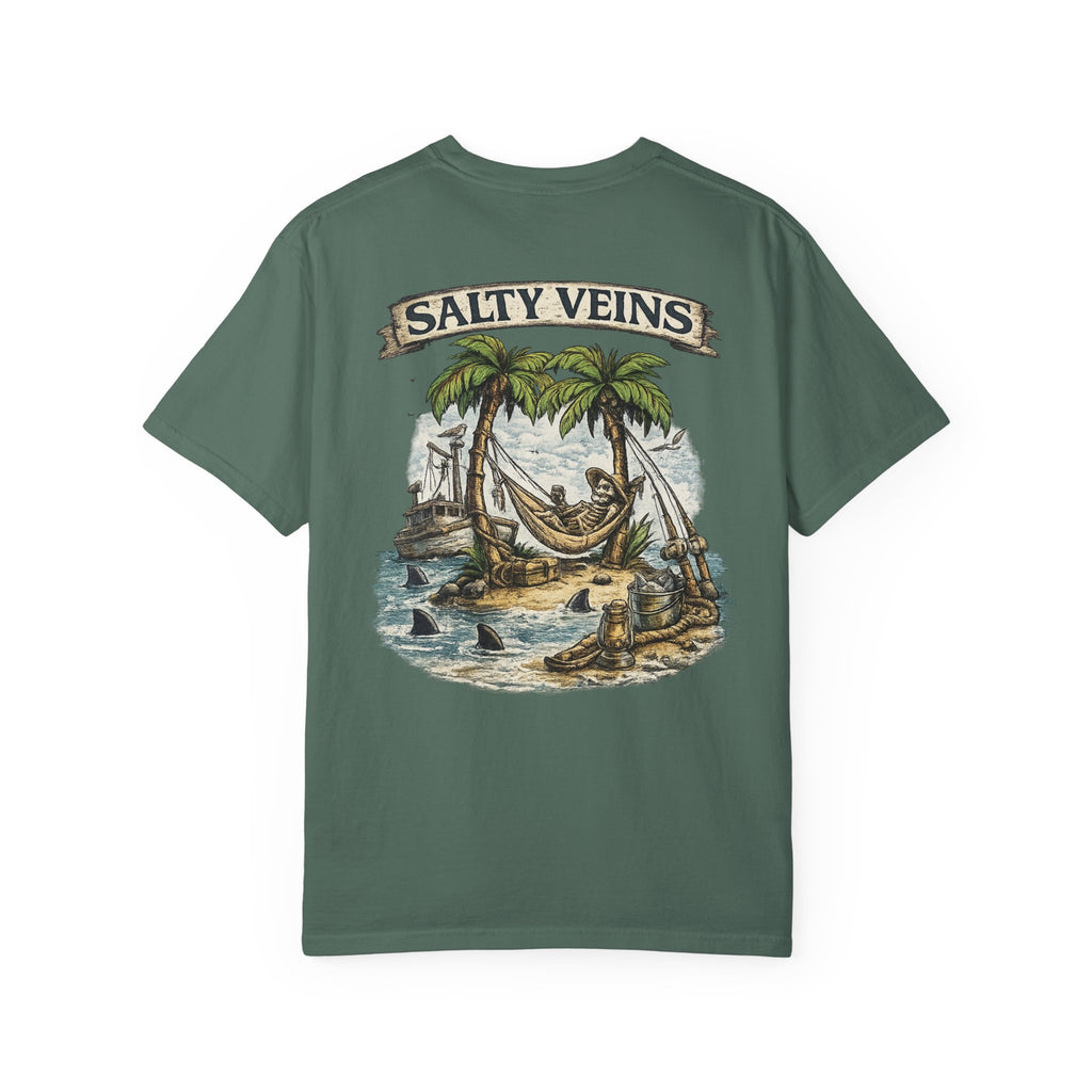 Salty Veins Beach Scene Tee
