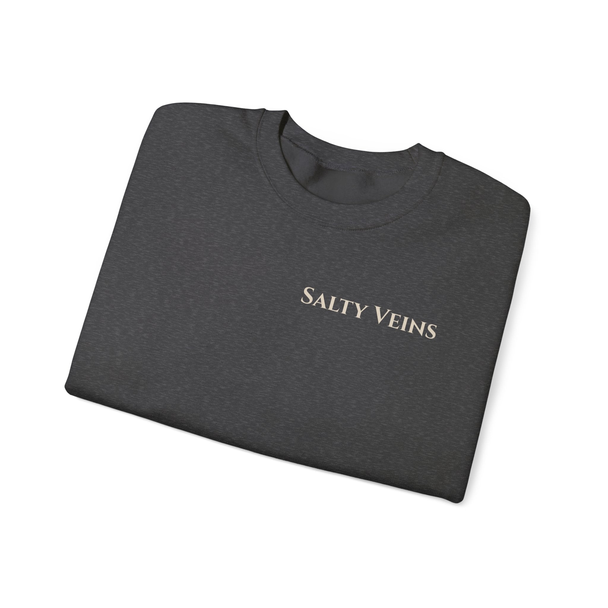 Salty Veins Nautical Skull Crewneck Sweatshirt — 'Built for the Sea'