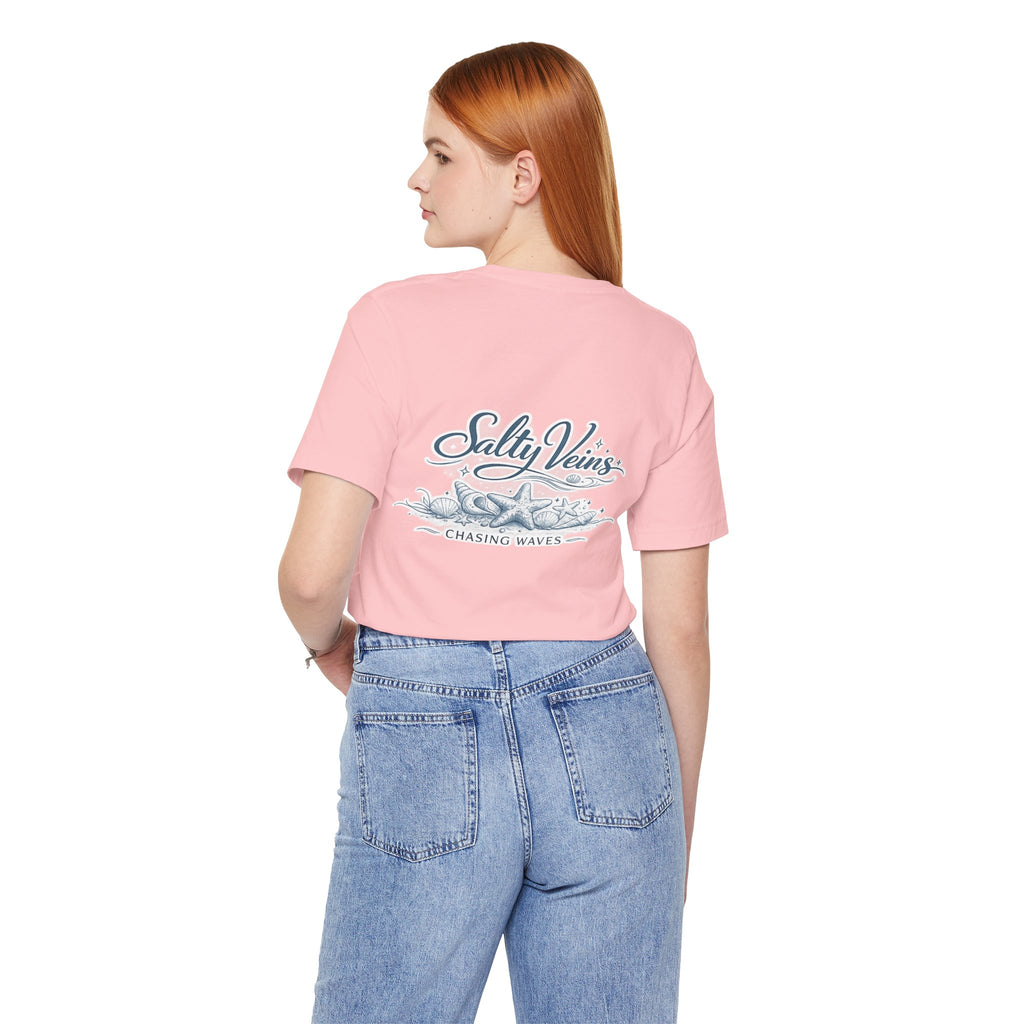 Salty Veins Beach Tee — Surf Graphic Short Sleeve Tee