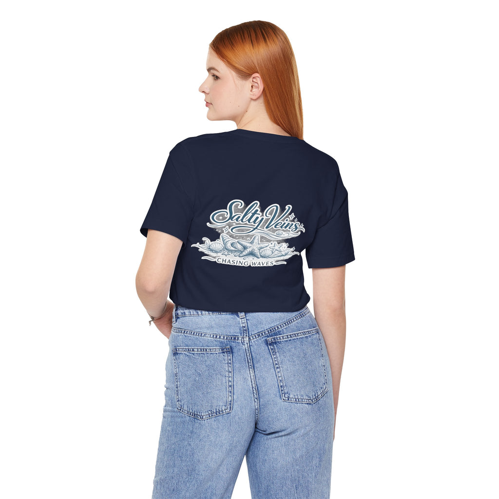 Salty Veins Beach Tee — Surf Graphic Short Sleeve Tee