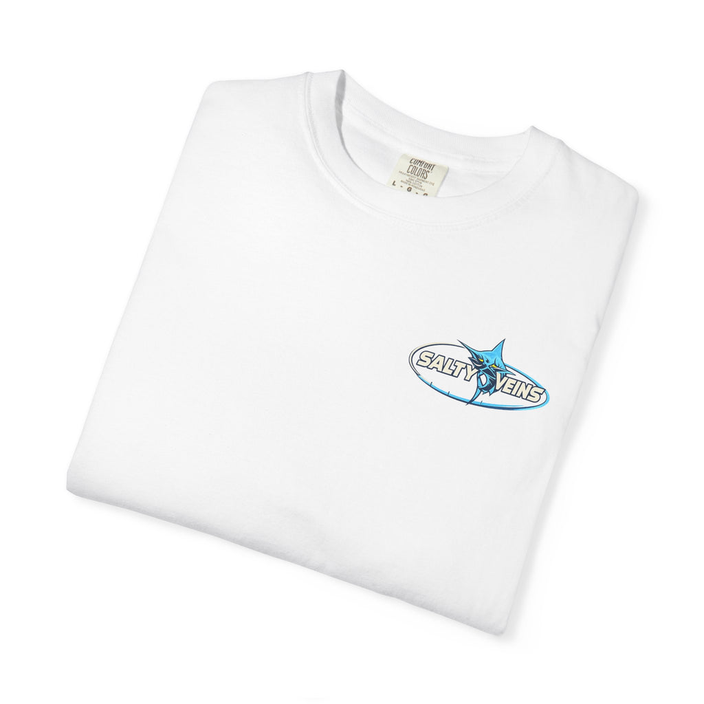 Salty Veins Shut Up and Reel Marlin Tee