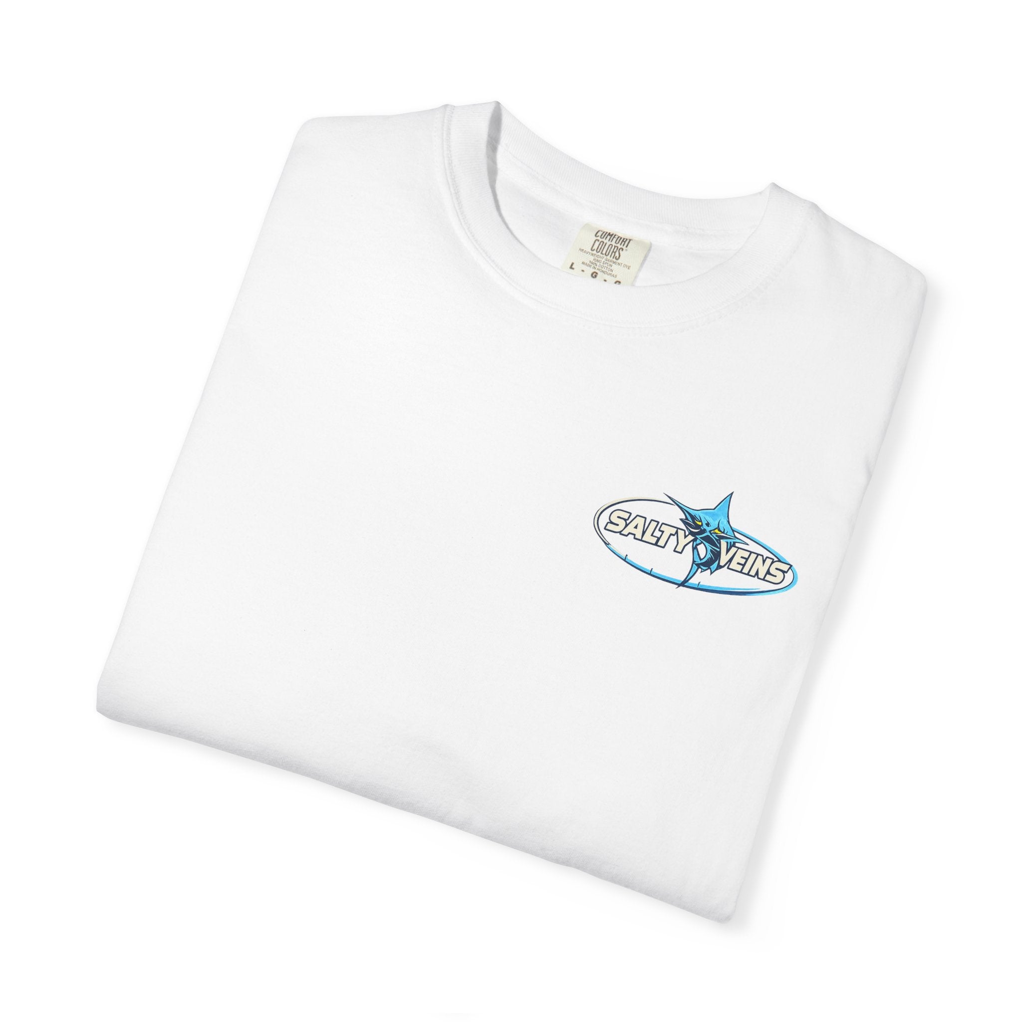Salty Veins Shut Up and Reel Marlin Tee