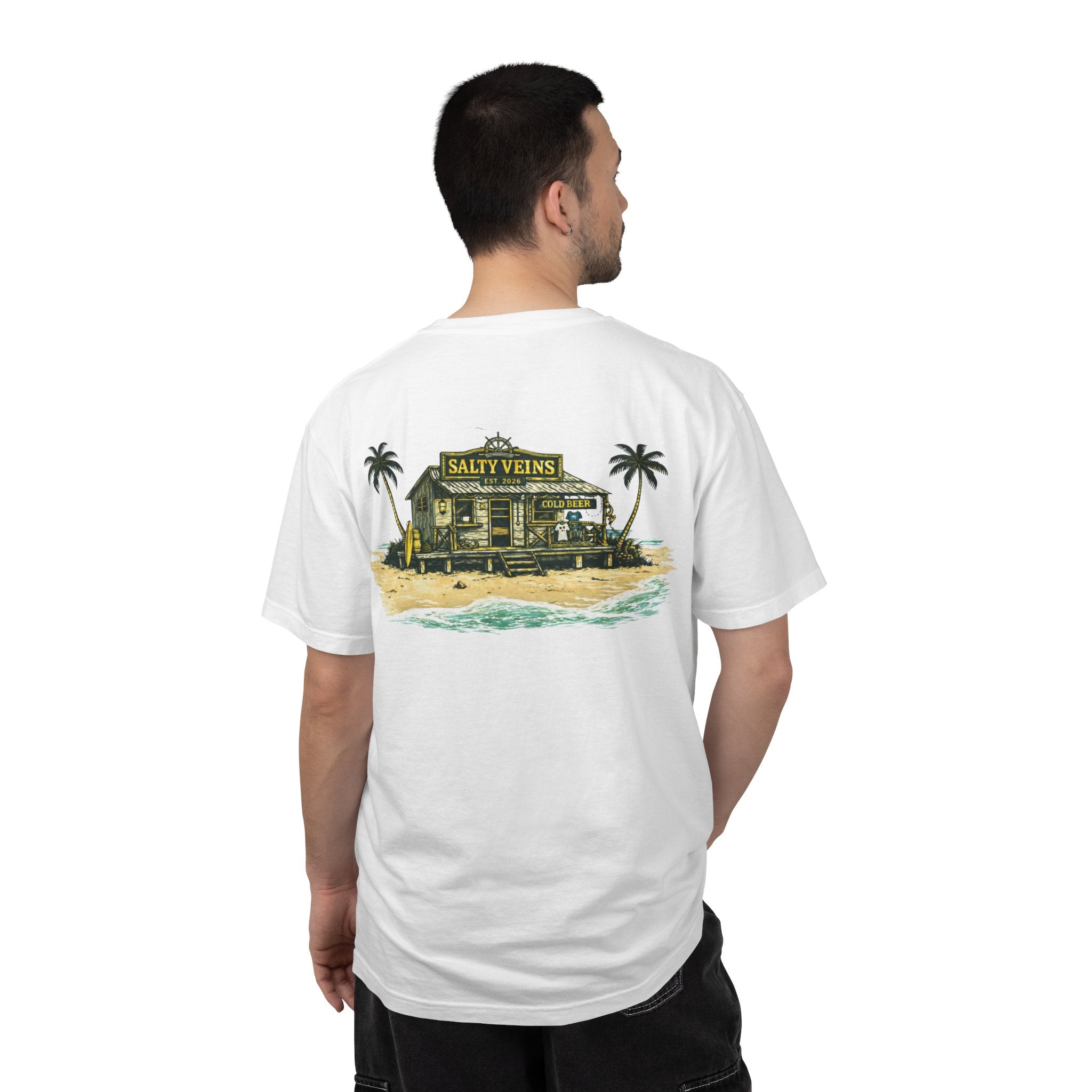 T-shirt Salty Veins Beach Shack