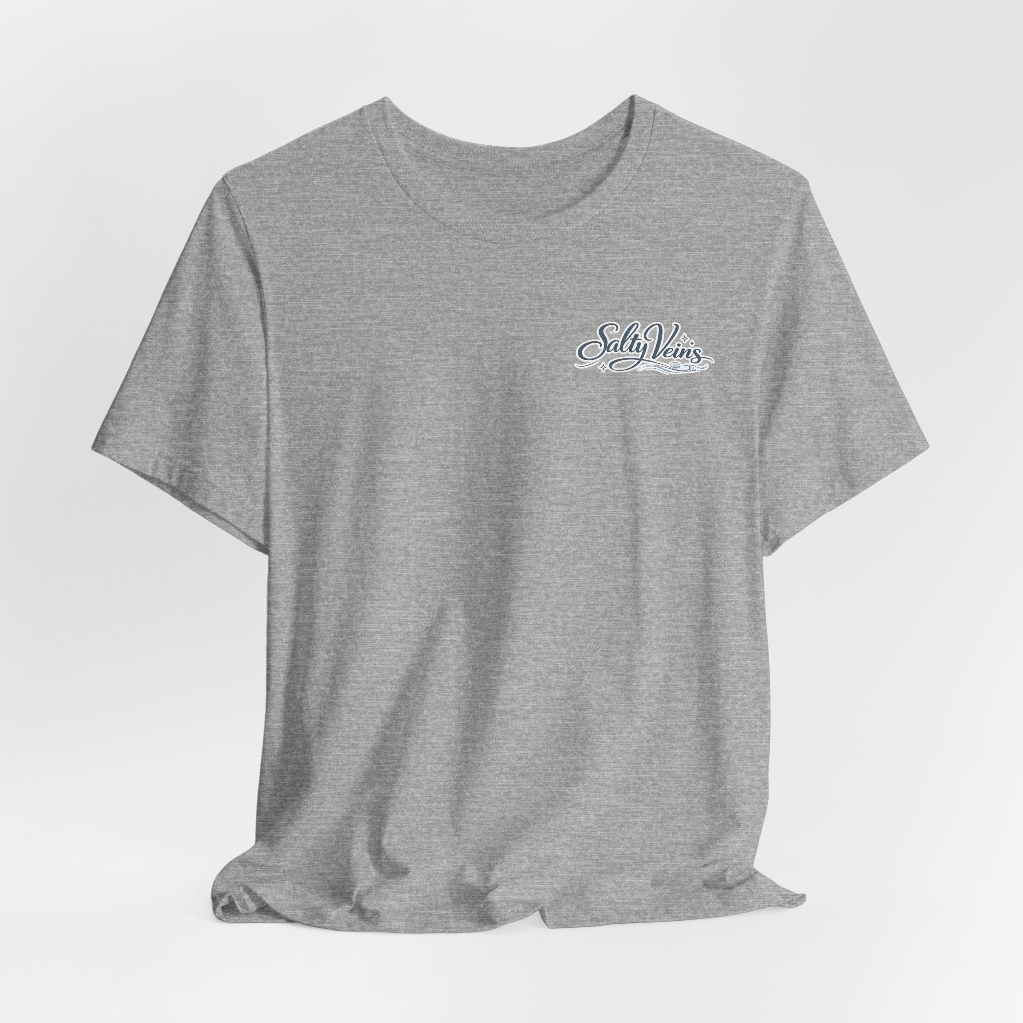 Salty Veins Beach Tee — Surf Graphic Short Sleeve Tee