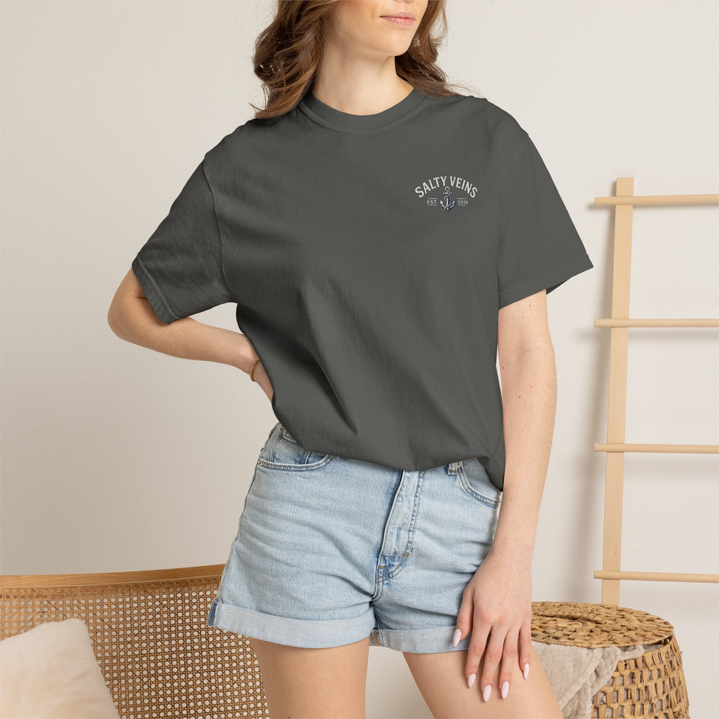 Salty Veins Support Local Fisherman Tee