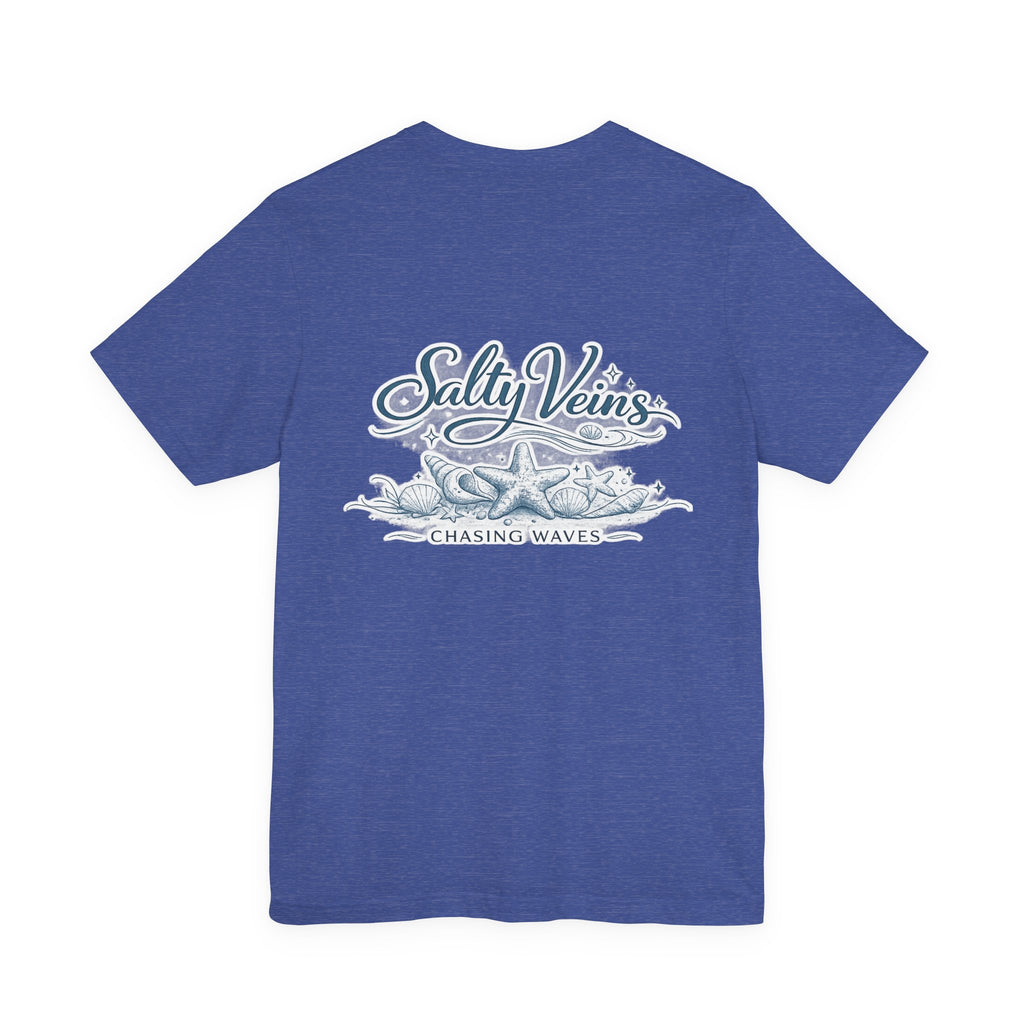 Salty Veins Beach Tee — Surf Graphic Short Sleeve Tee