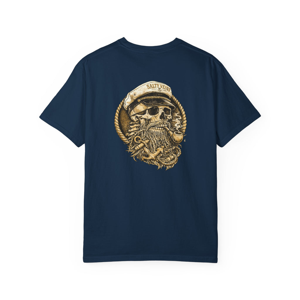 Salty Veins Skull Captain Tee