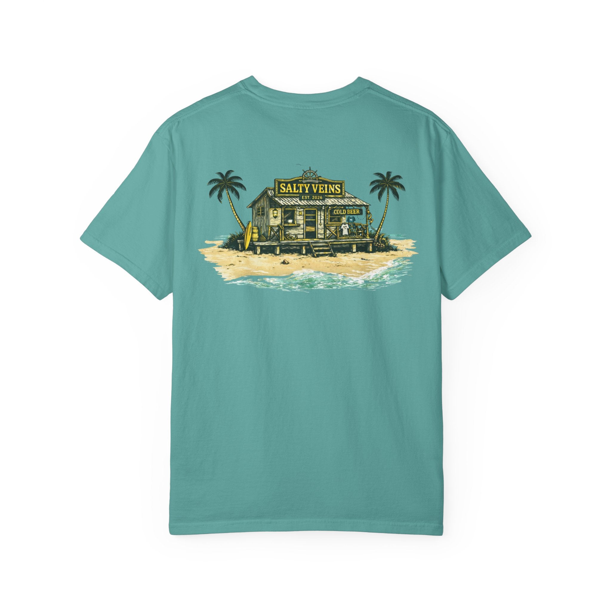 T-shirt Salty Veins Beach Shack