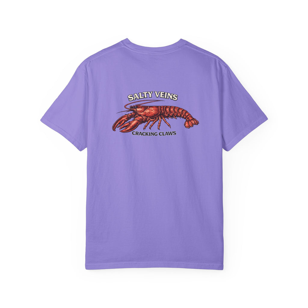 T-shirt Homard Salty Veins — T-shirt graphique « Cracking Claws »