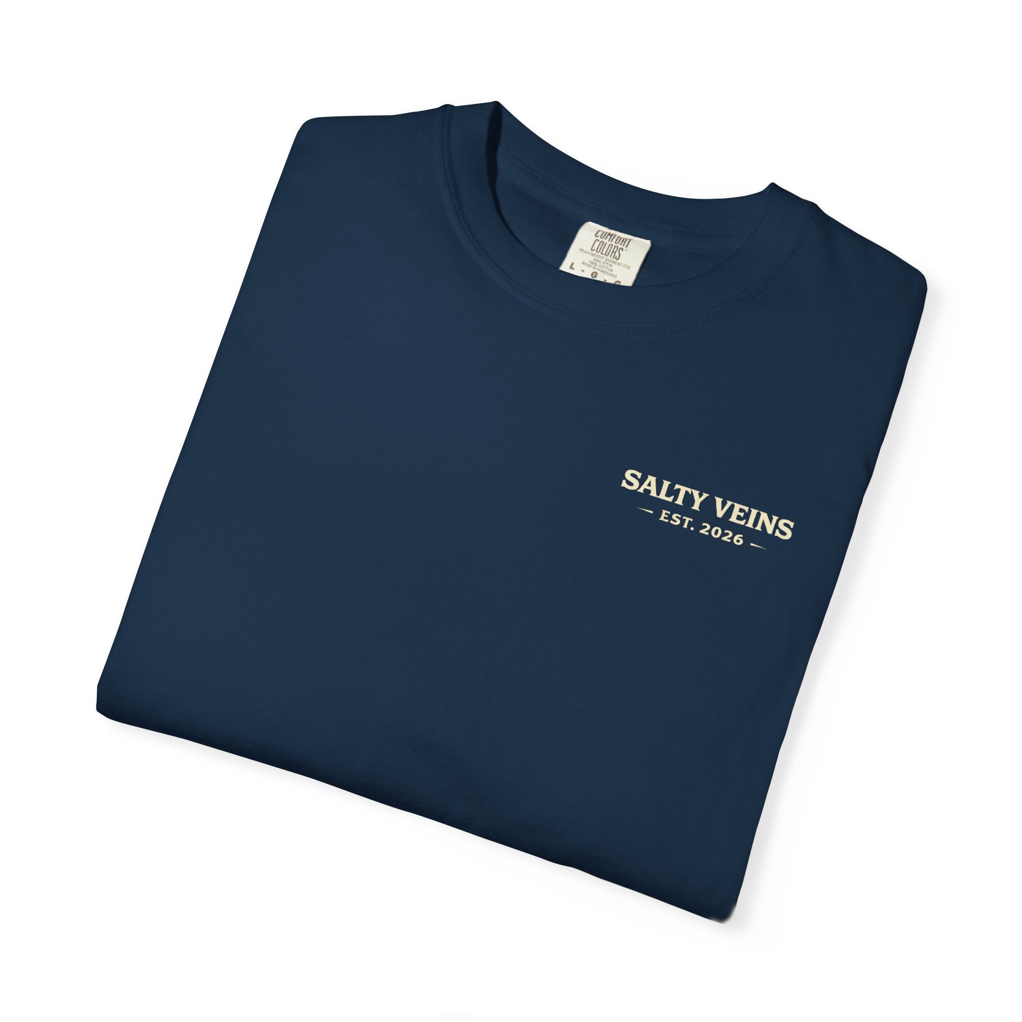 Salty Veins Guided by the Sea Lighthouse Tee