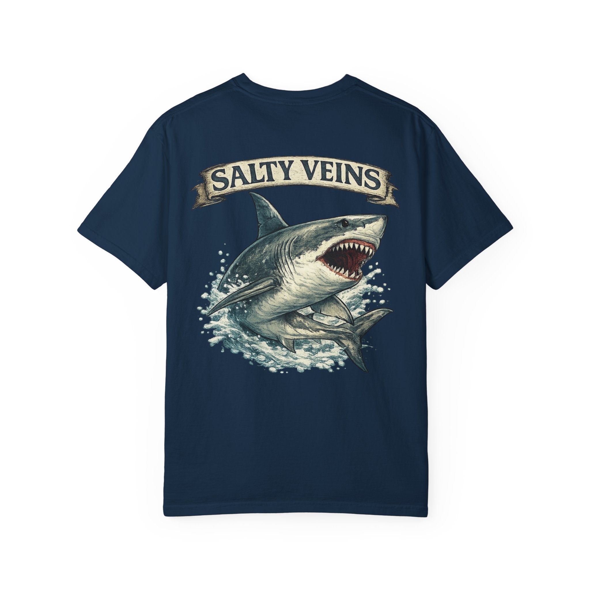 Salty Veins Great White Shark Tee