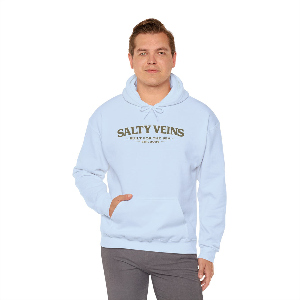 Sweat à capuche Salty Veins – Conçu pour la mer – Pull ras-du-cou Coastal
