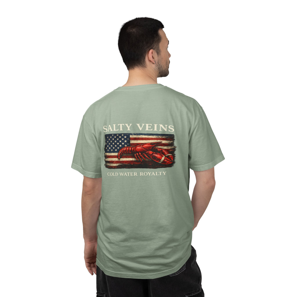 Salty Veins Cold Water Royalty Lobster Tee