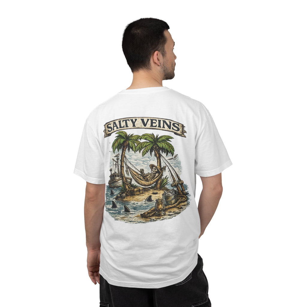 Salty Veins Beach Scene Tee