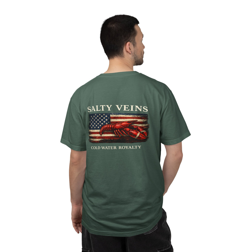 Salty Veins Cold Water Royalty Lobster Tee