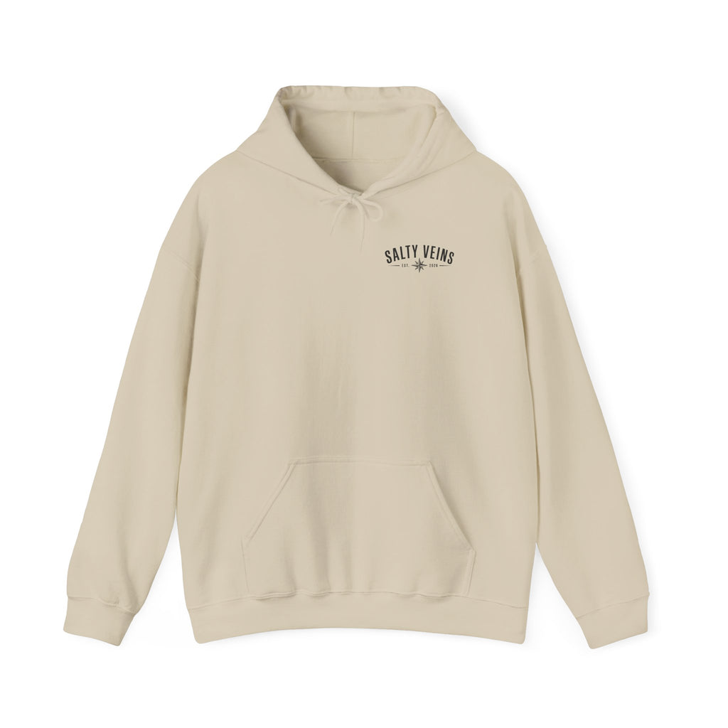 Salty Veins Nautical Skull Hoodie