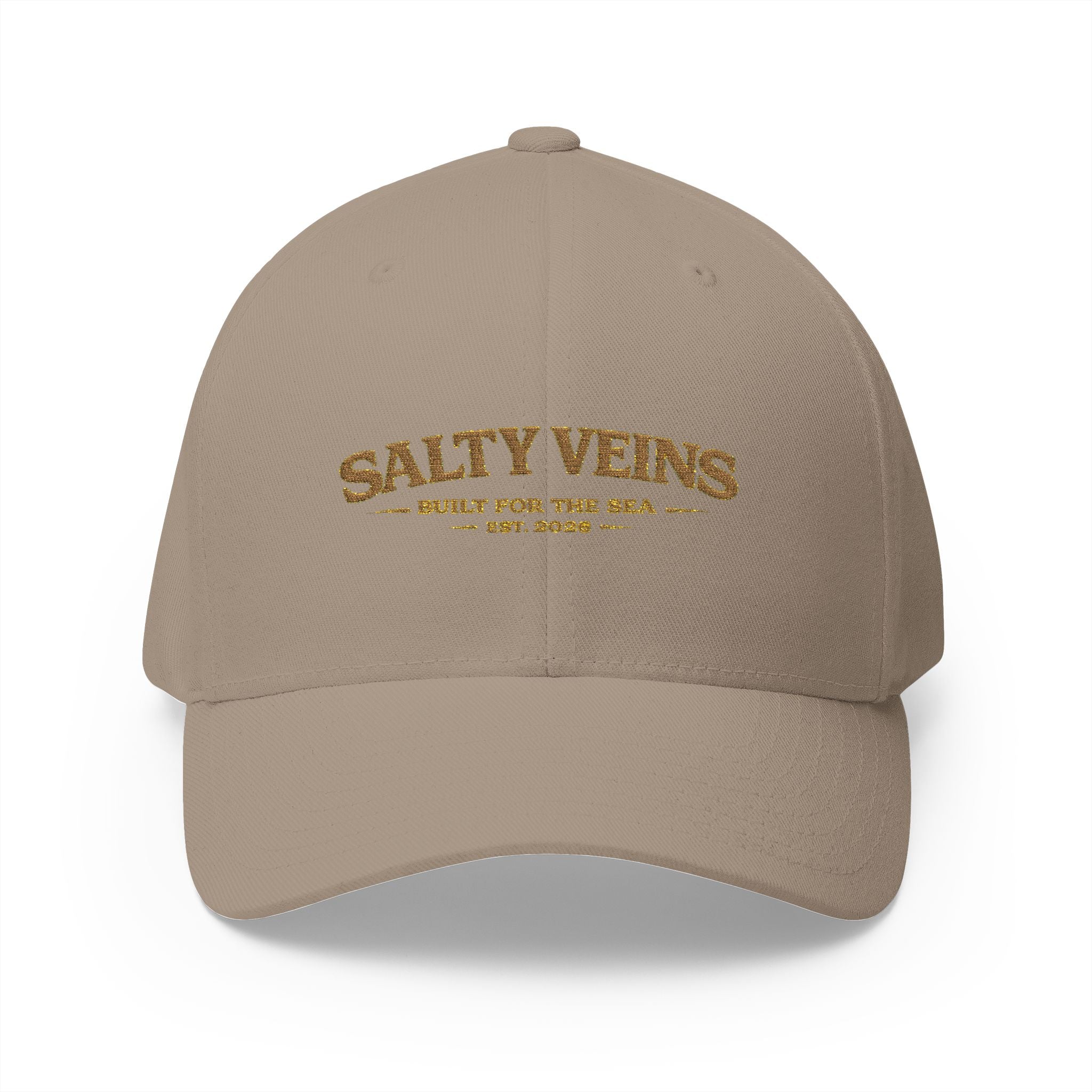 Salty Veins Embroidered Closed-Back Hat
