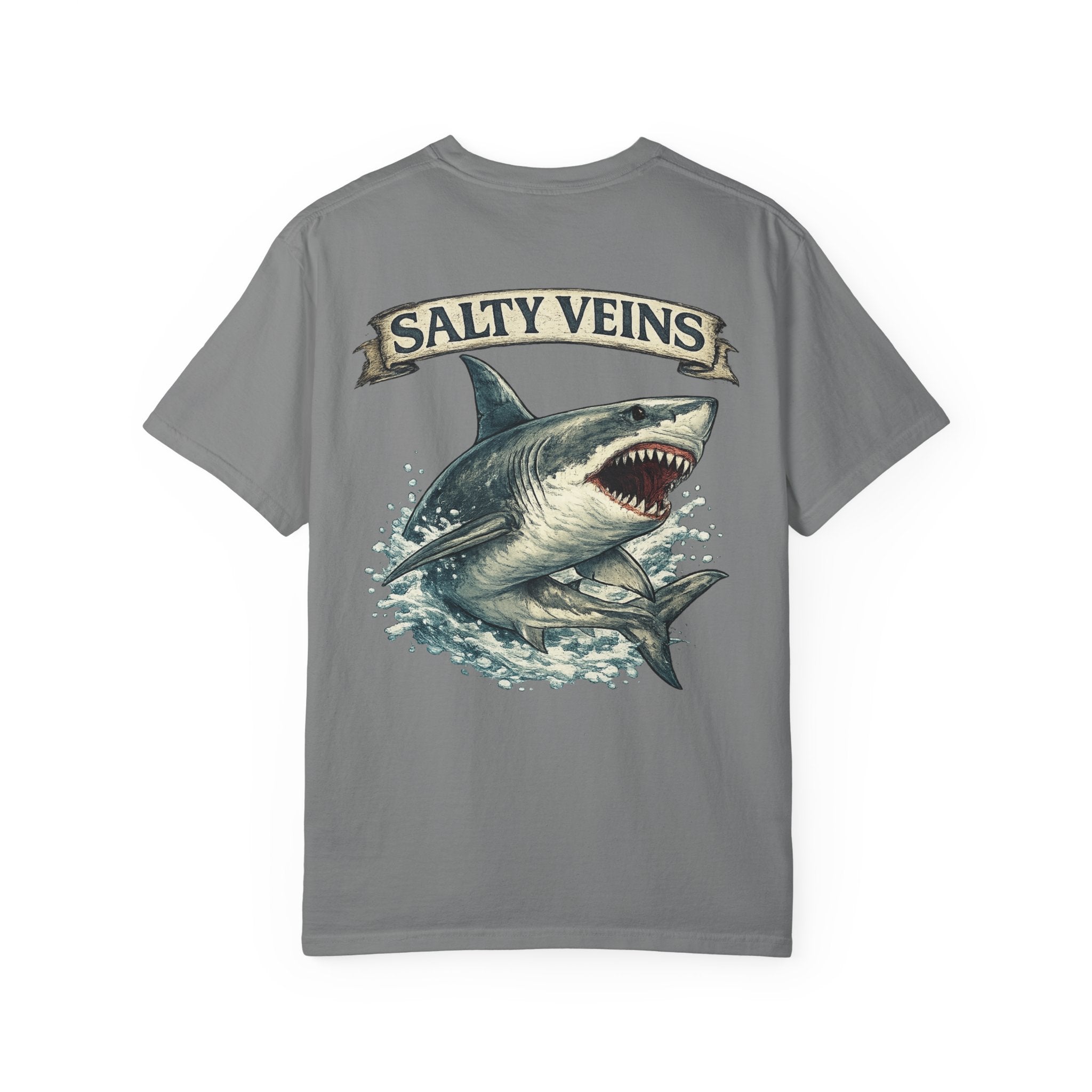 Salty Veins Great White Shark Tee