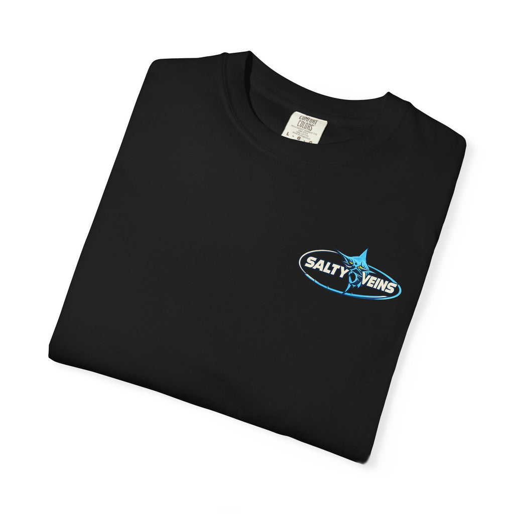 Salty Veins Shut Up and Reel Marlin Tee