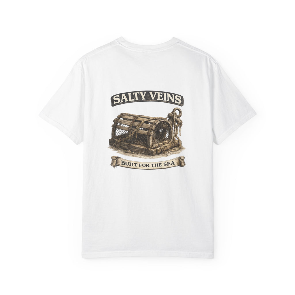 T-shirt Salty Veins Wooden Trap – T-shirt à motif de coffre de mer