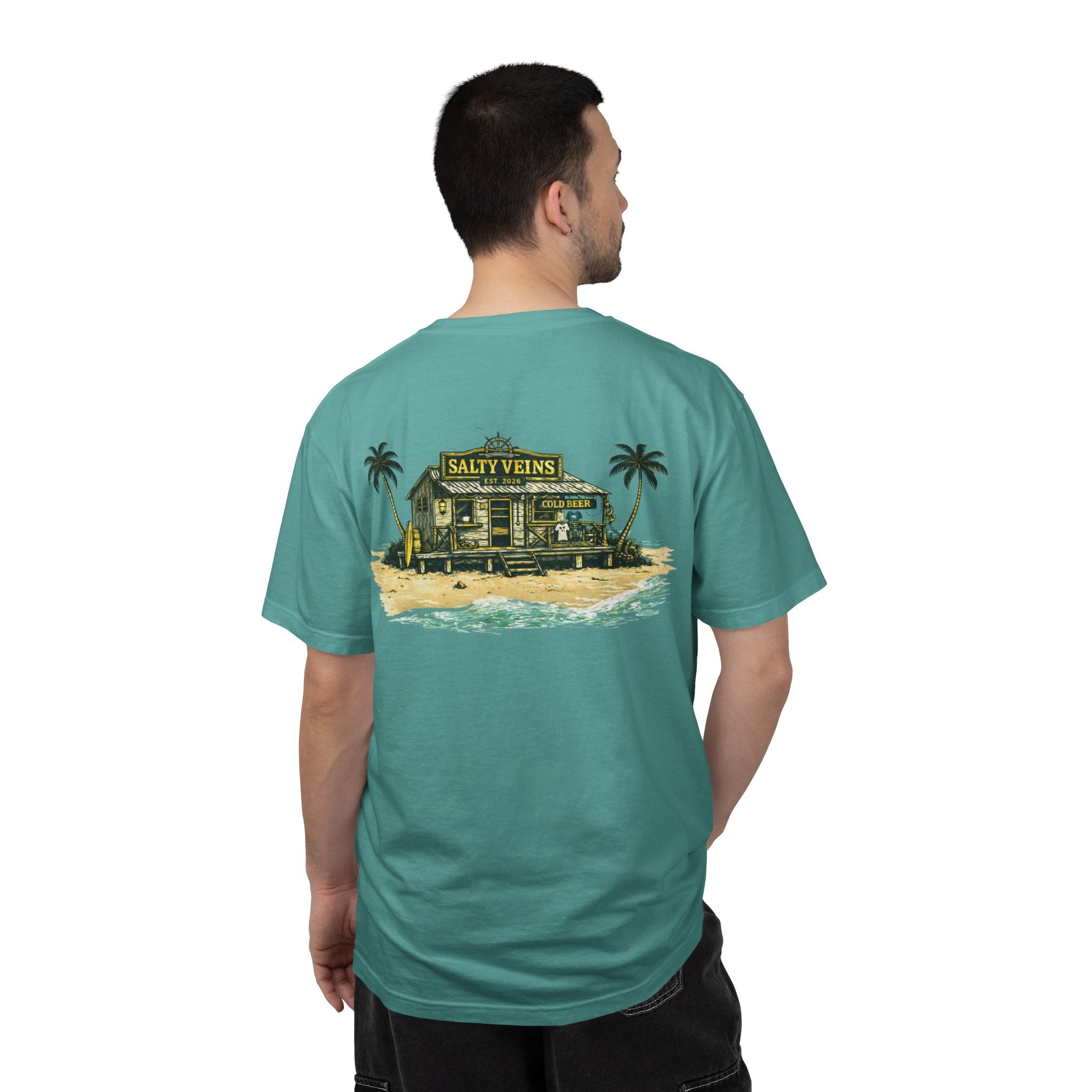 T-shirt Salty Veins Beach Shack