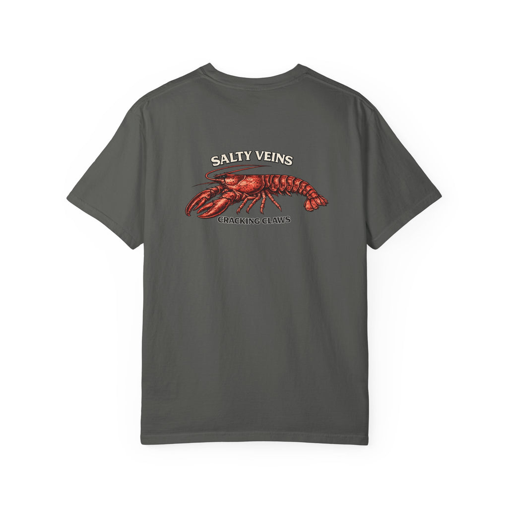 T-shirt Homard Salty Veins — T-shirt graphique « Cracking Claws »