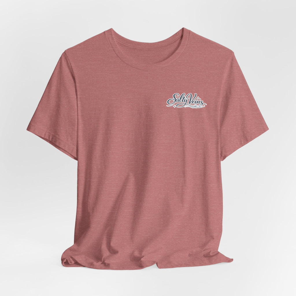 Salty Veins Beach Tee — Surf Graphic Short Sleeve Tee