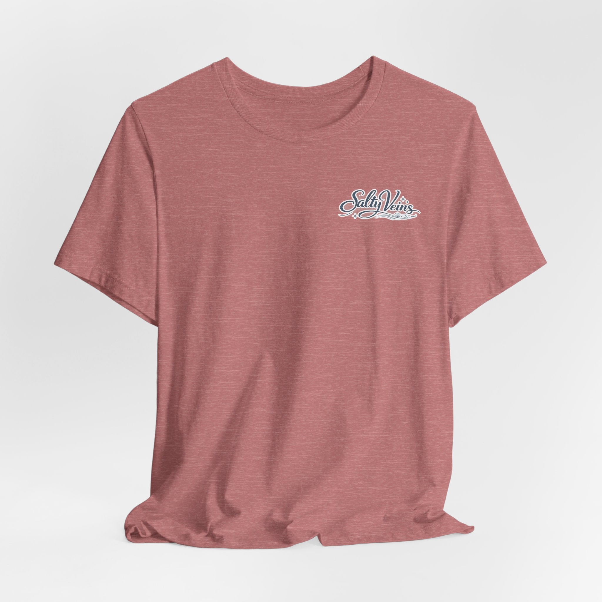 Salty Veins Beach Tee — Surf Graphic Short Sleeve Tee