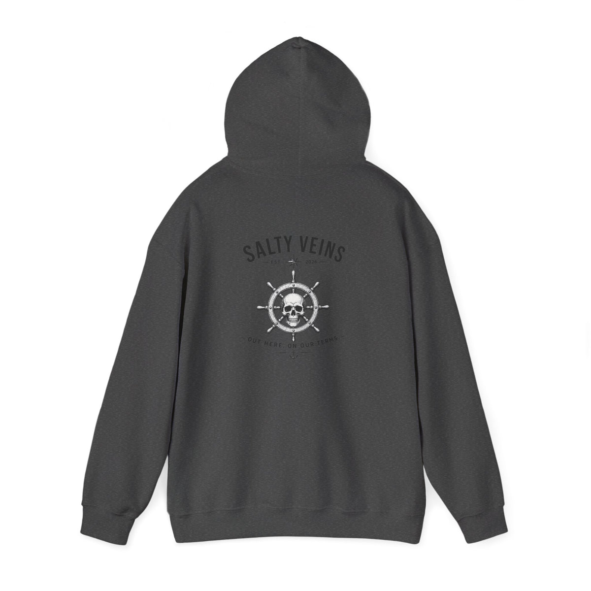 Salty Veins Nautical Skull Hoodie