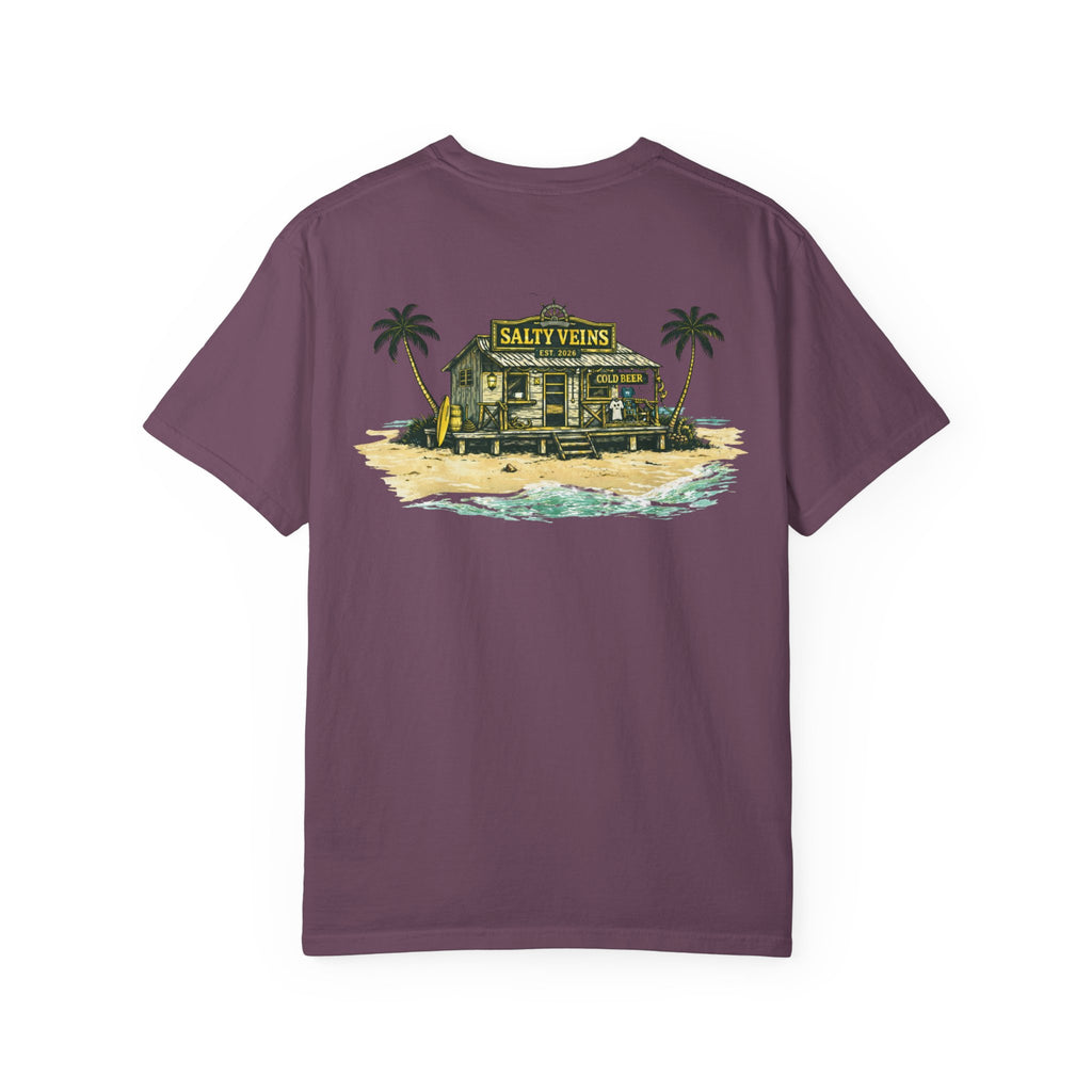 T-shirt Salty Veins Beach Shack