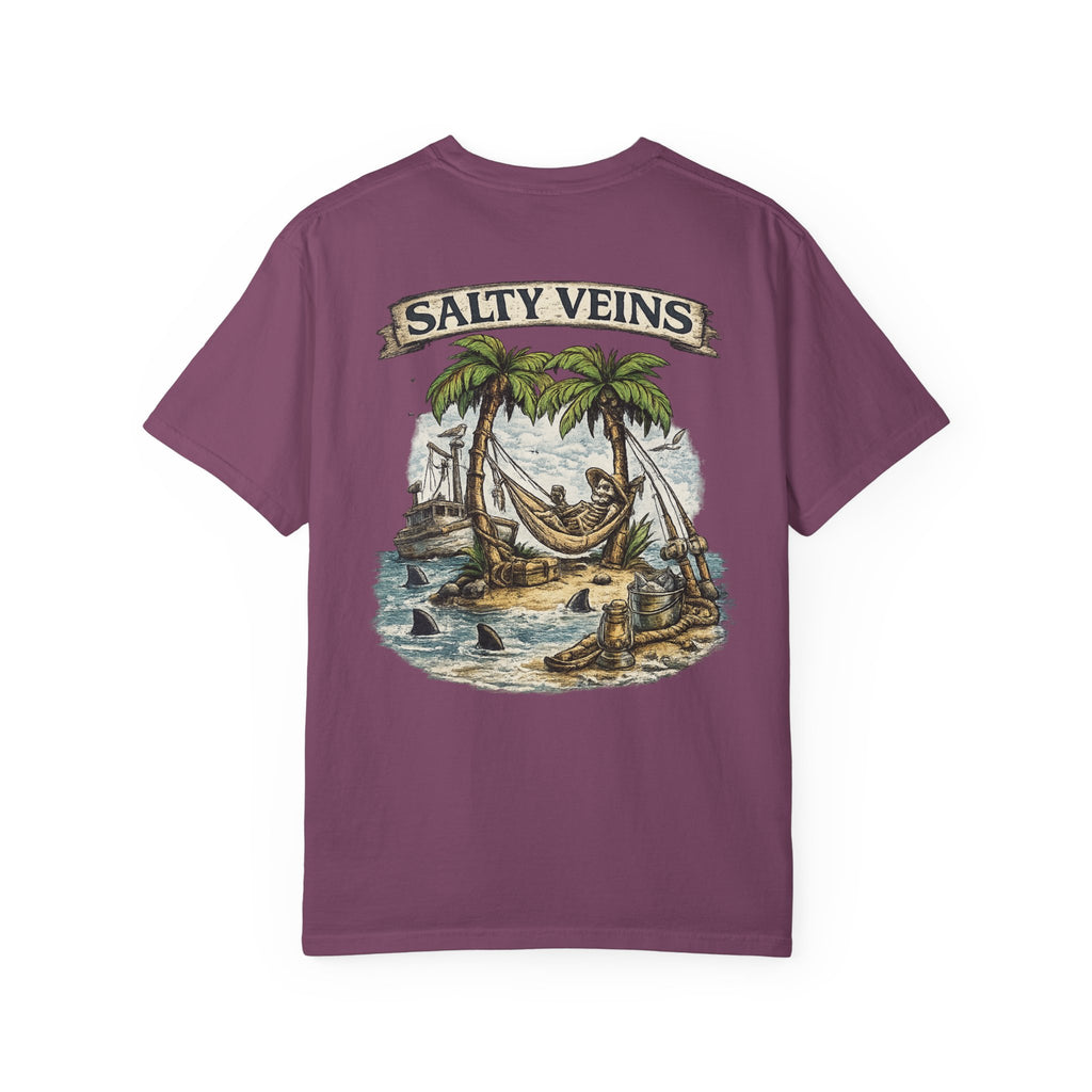 Salty Veins Beach Scene Tee