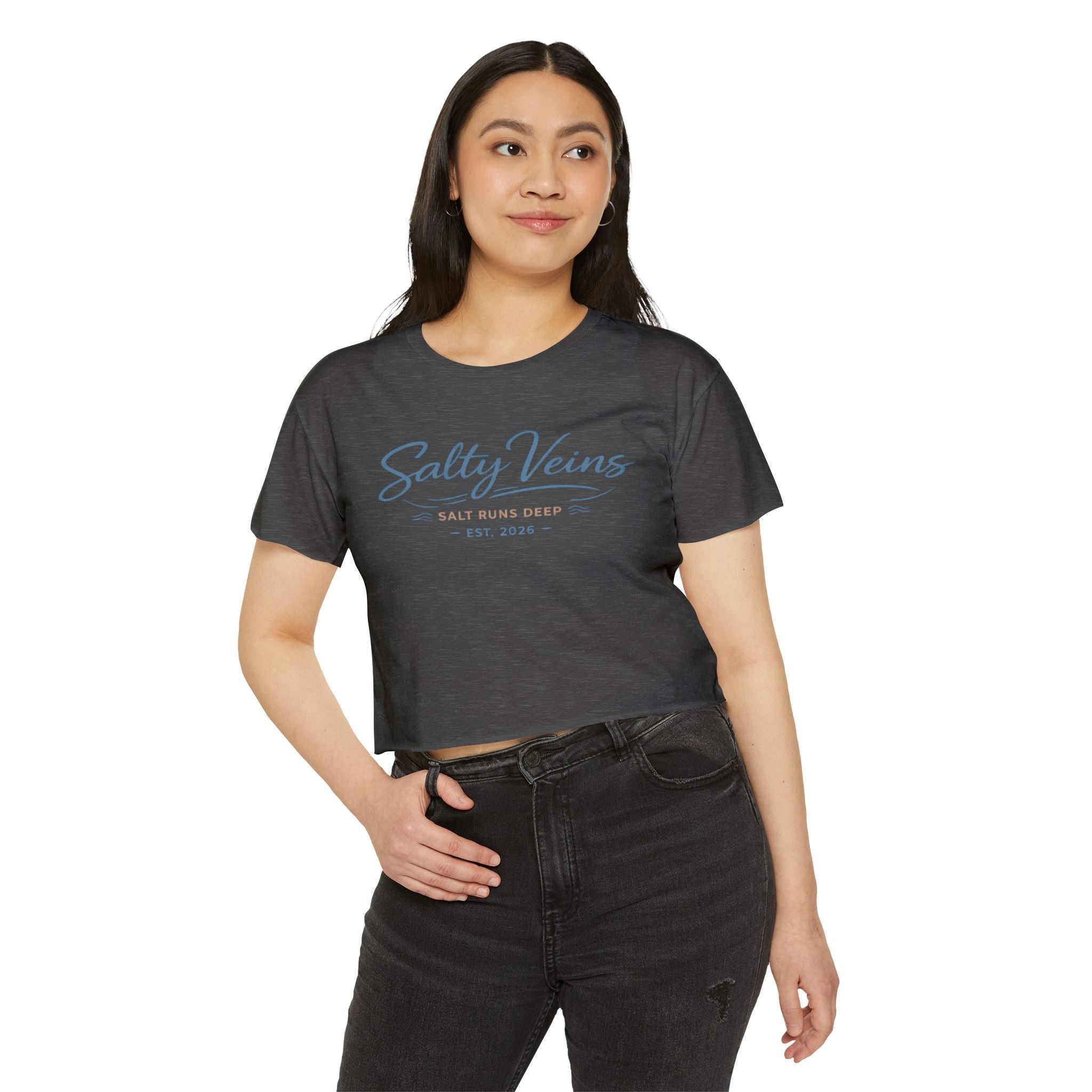 Salty Veins Crop Top