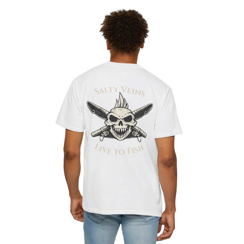 Salty Veins – Le t-shirt "Vis pour la pêche"