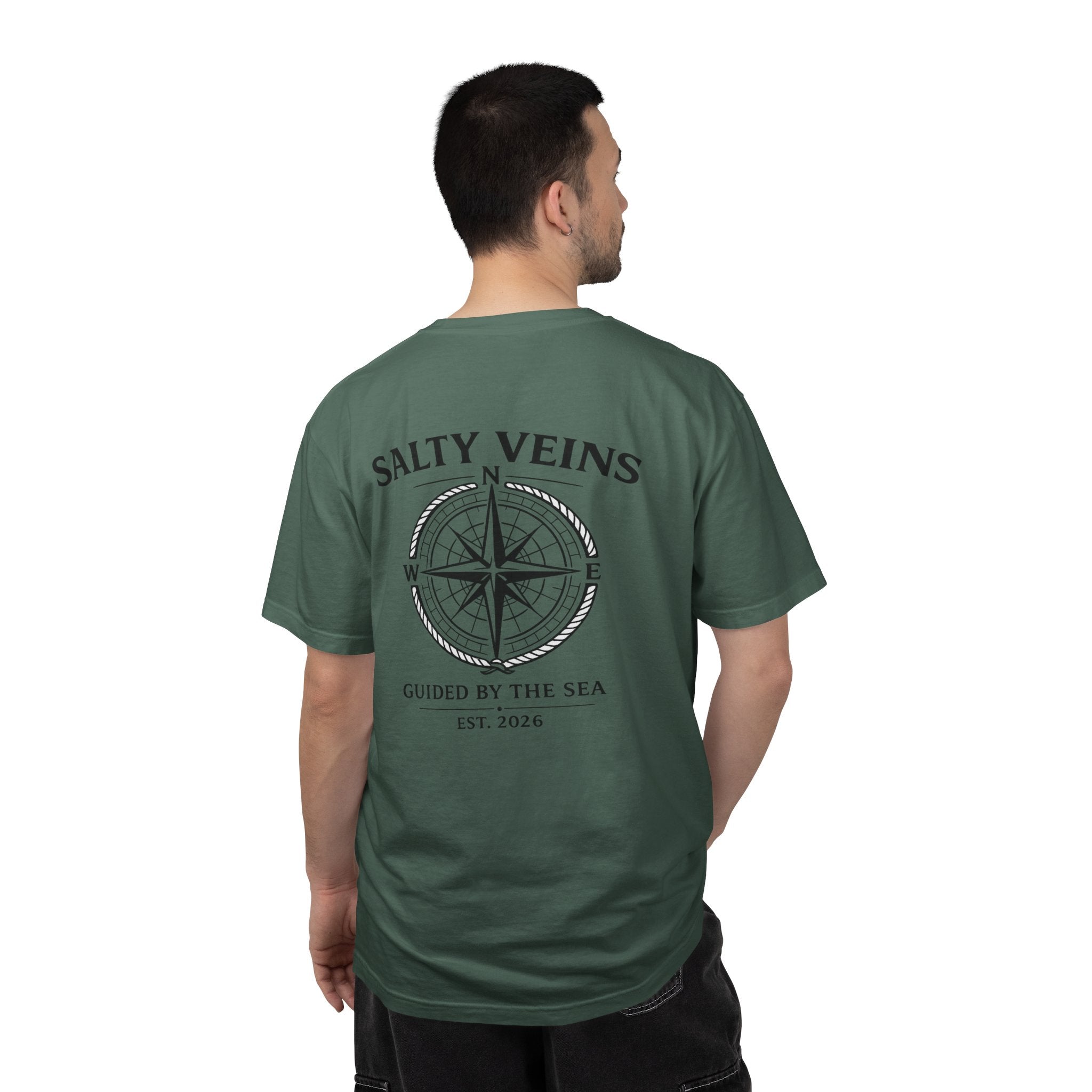 T-shirt "Guided by the Sea" Rose des Vents Salty Veins