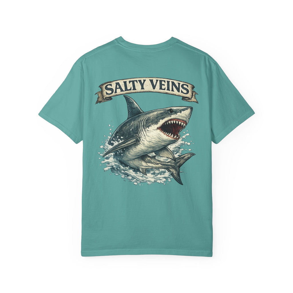 Salty Veins Great White Shark Tee