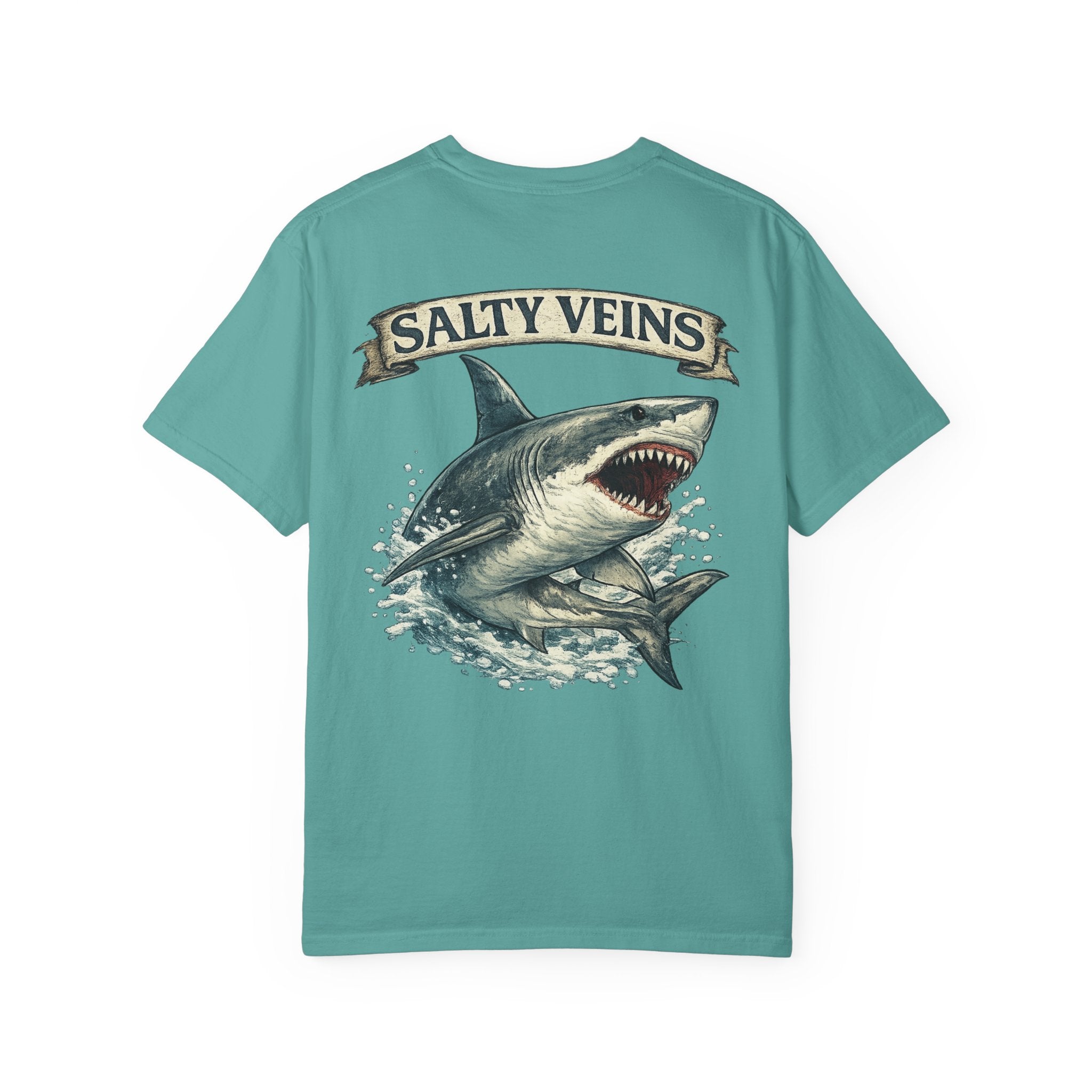 Salty Veins Great White Shark Tee