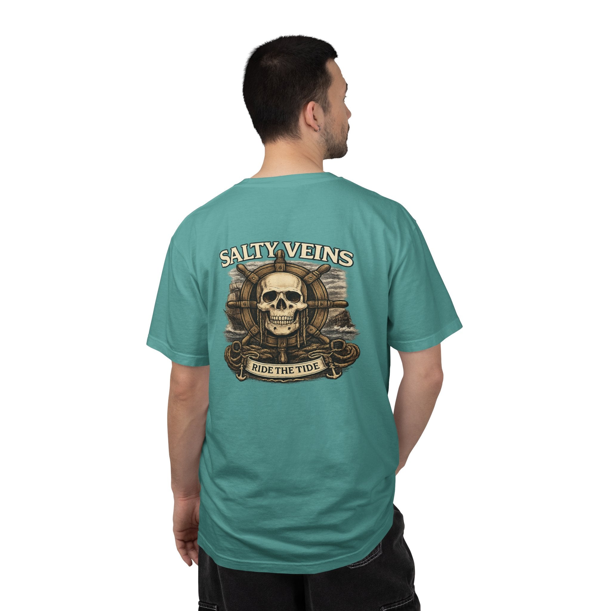 T-shirt Crâne & Casque Salty Veins