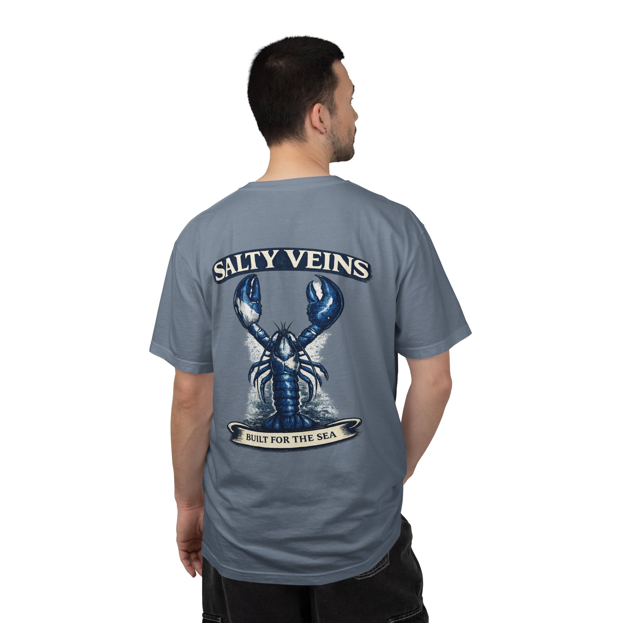 Salty Veins Blue Lobster Tee