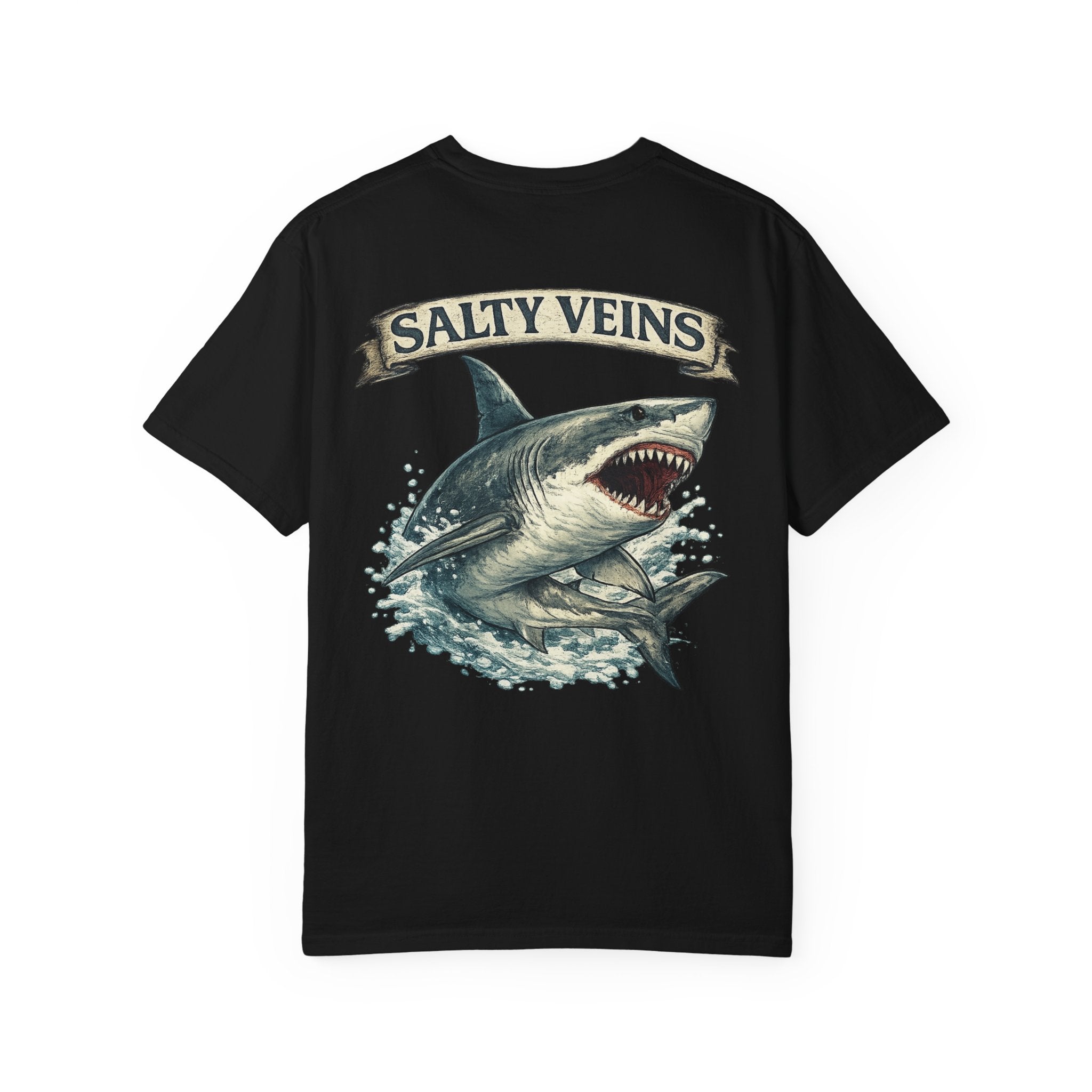 Salty Veins Great White Shark Tee