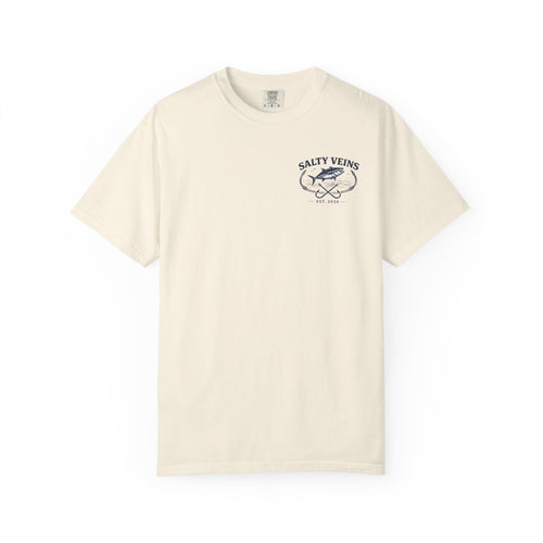 Salty Veins Atlantic Born Fishing Tee