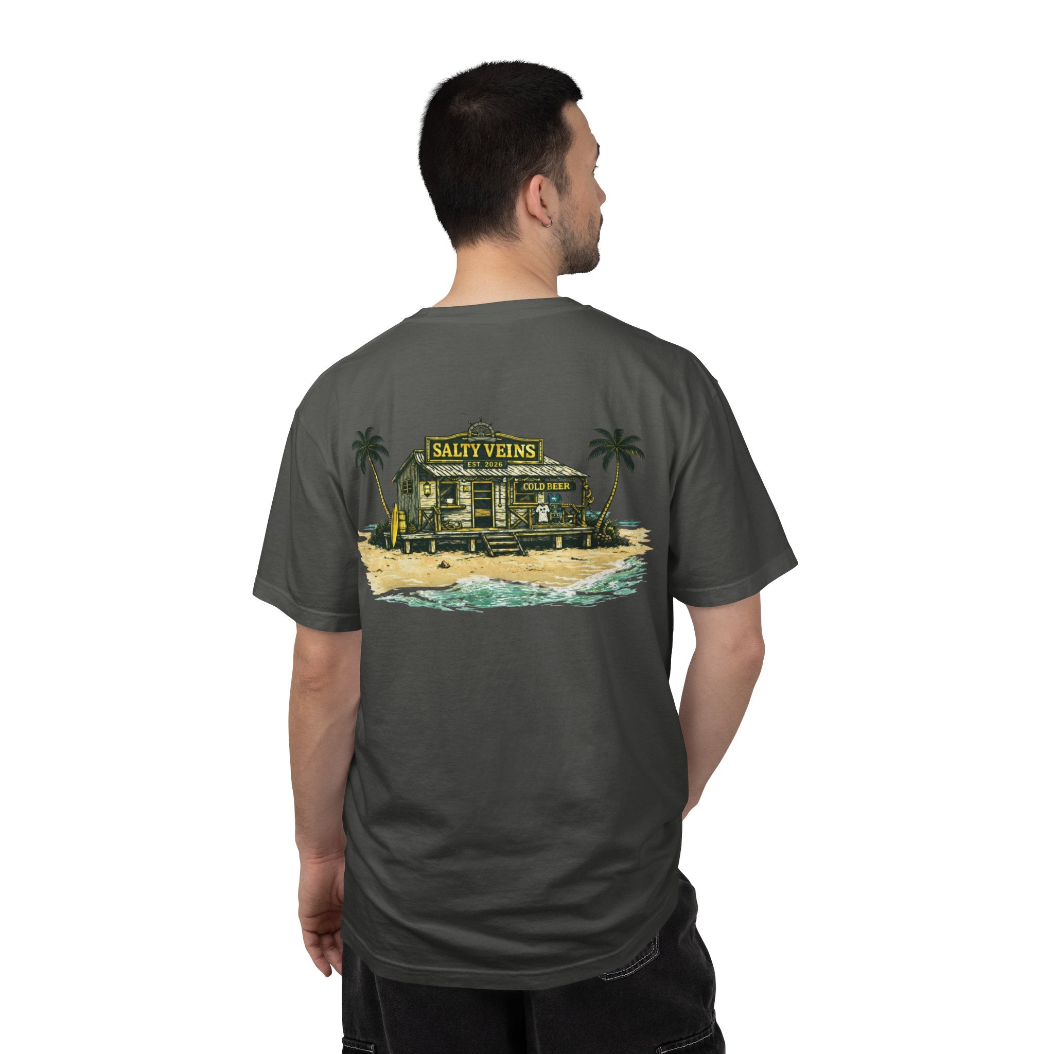 T-shirt Salty Veins Beach Shack