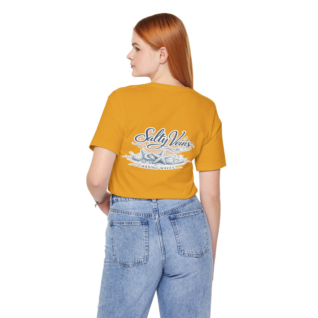 Salty Veins Beach Tee — Surf Graphic Short Sleeve Tee